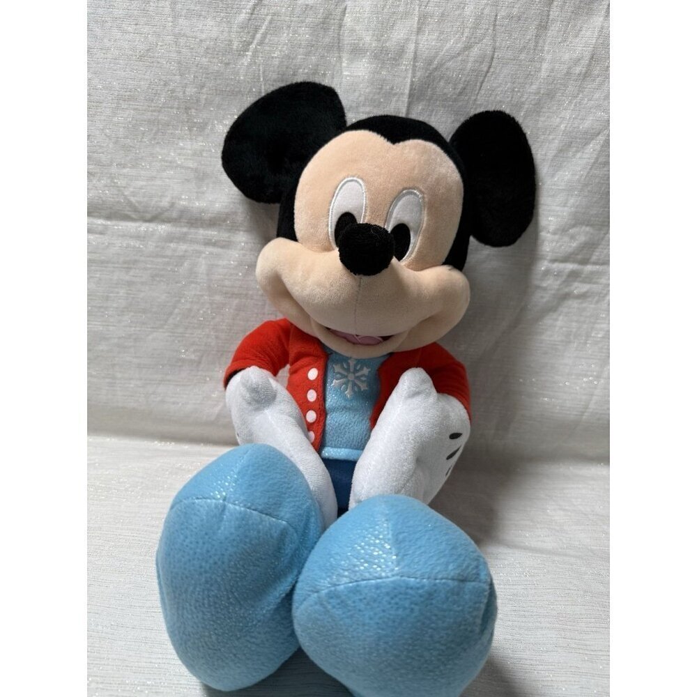 Disney Mickey Mouse Plush Winter Holiday 21” Snowflake - 2017 Collection